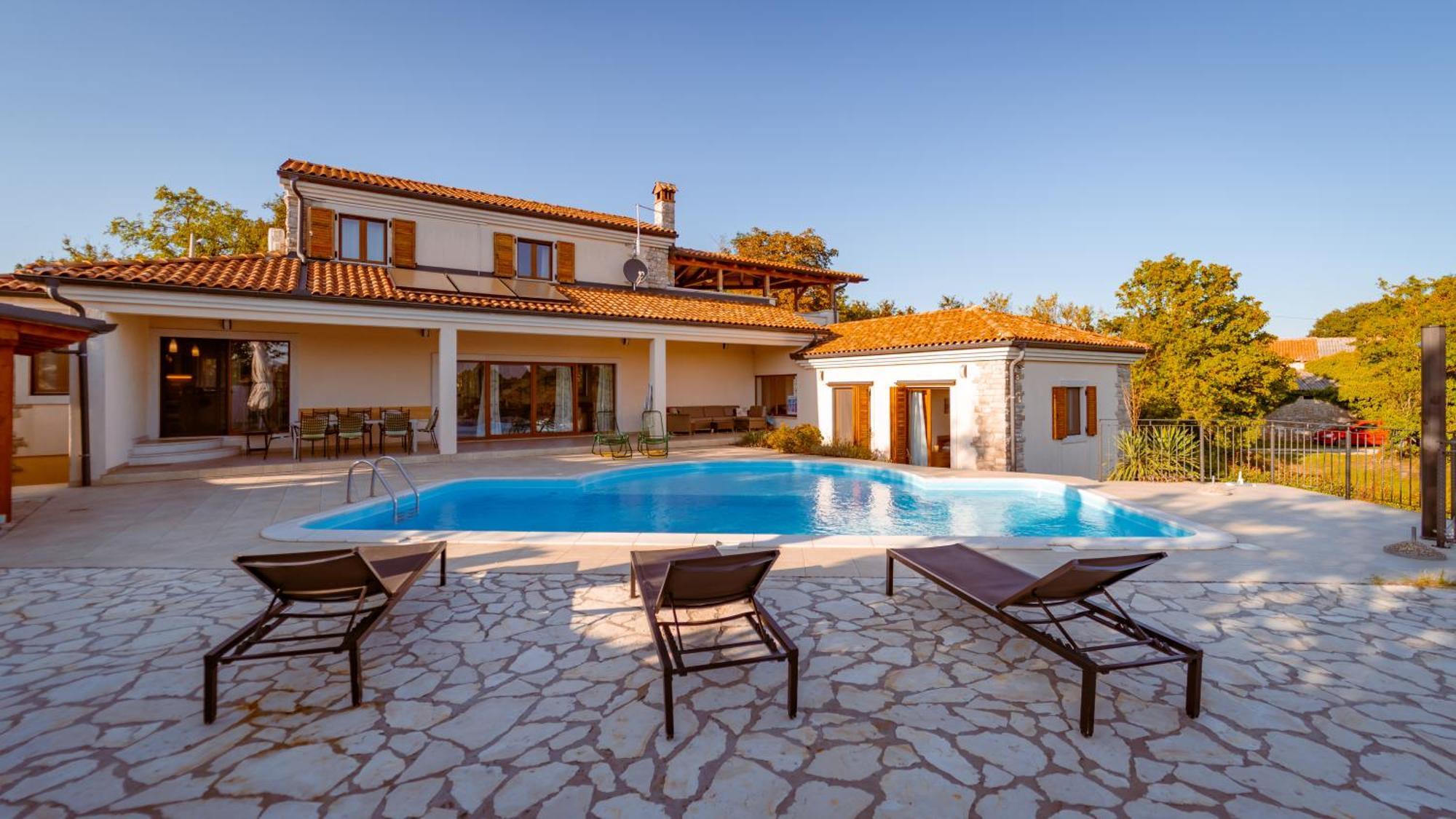Villa Arton Heated Swimming-Pool Žminj Εξωτερικό φωτογραφία