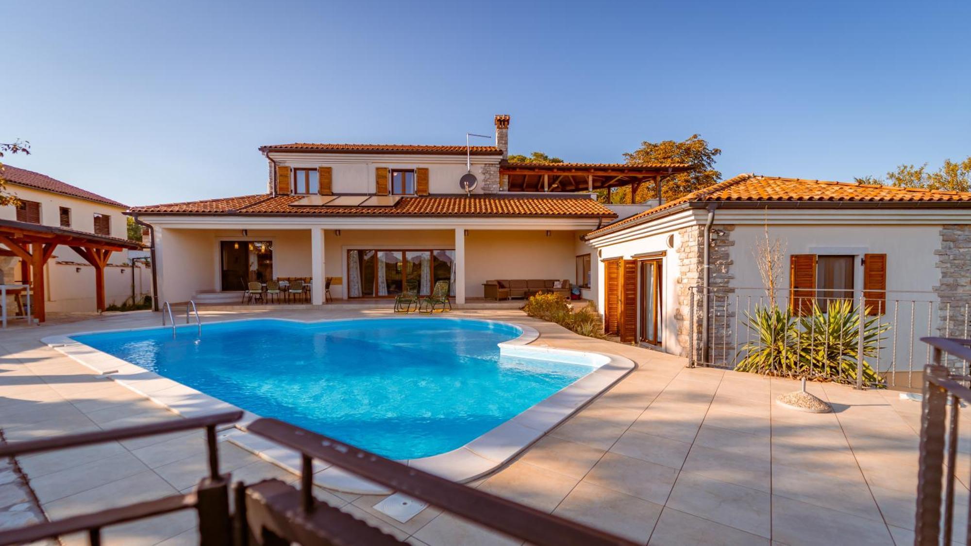 Villa Arton Heated Swimming-Pool Žminj Εξωτερικό φωτογραφία