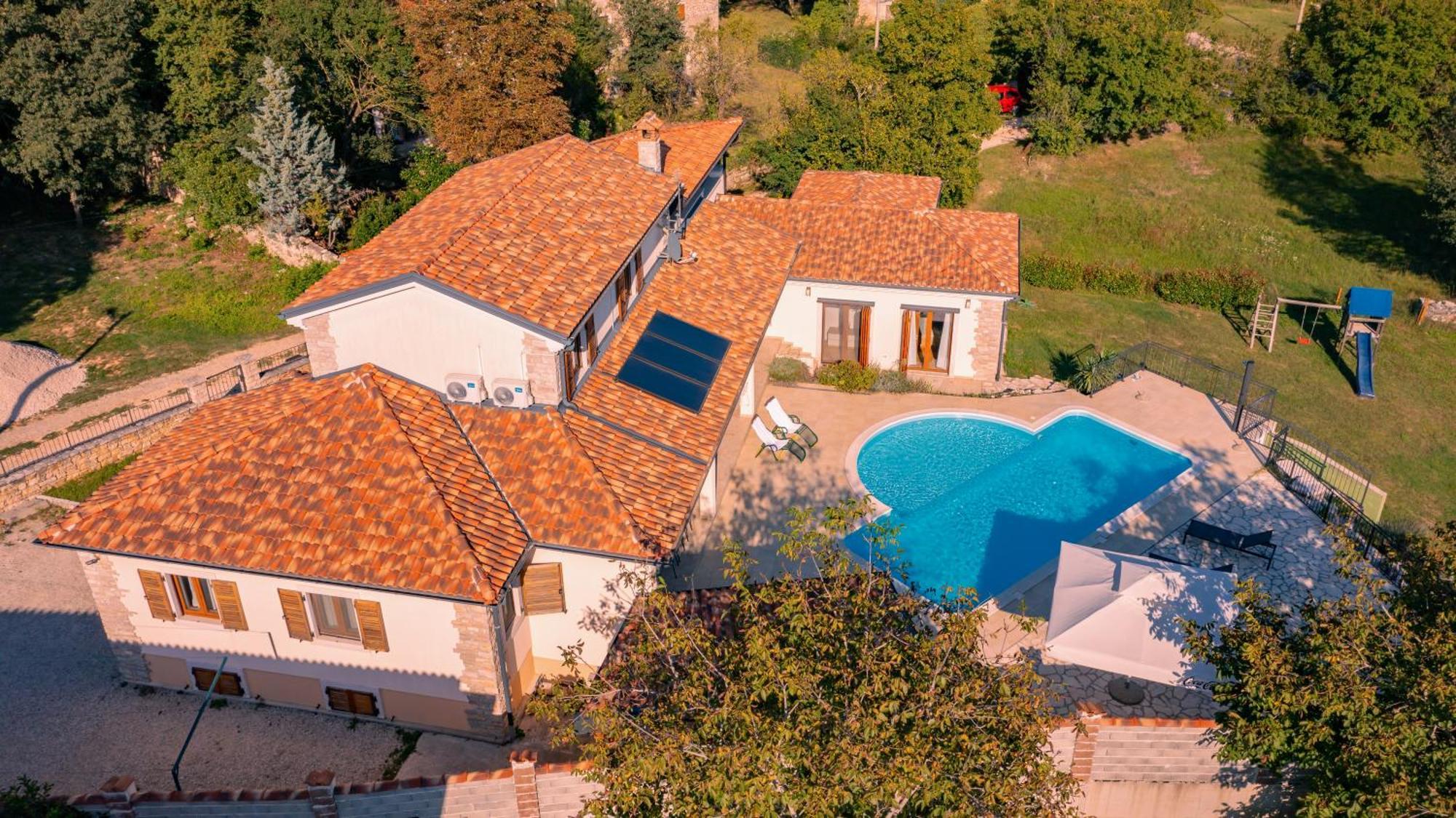 Villa Arton Heated Swimming-Pool Žminj Εξωτερικό φωτογραφία